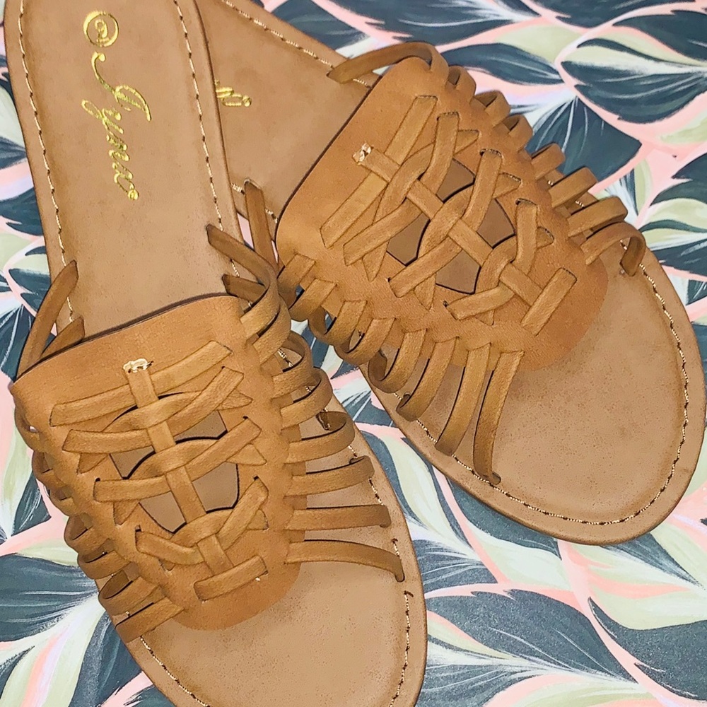 Suede Lace-Up Sandals